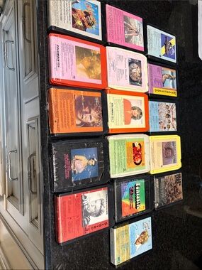 Vintage 8-Track Tape Lot - Multi Color Collection
